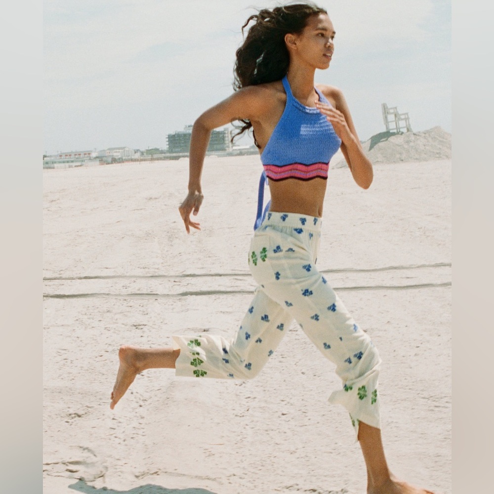 ZARA Embroidered Pants - Women XS